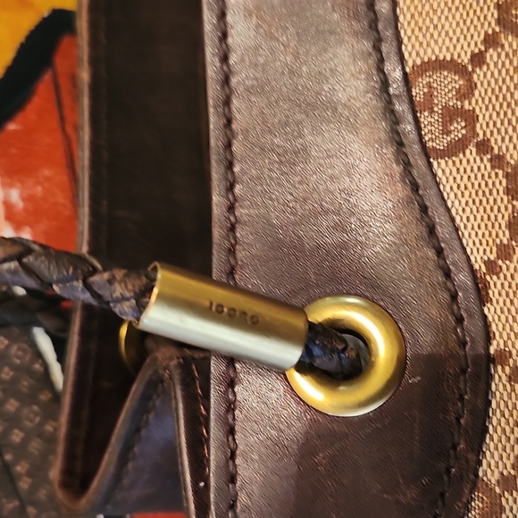 Gucci Canvas/Leather Logo Shoulder Bag Rare - Picture 5 of 17